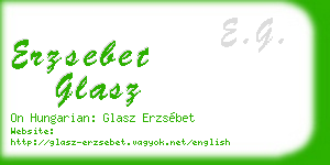 erzsebet glasz business card