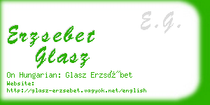 erzsebet glasz business card